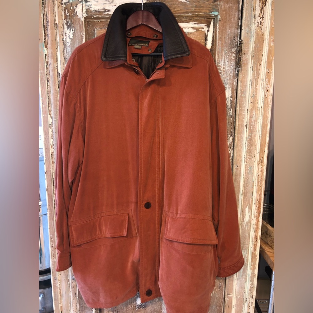 Rainforest Micro Suede Trench Jacket w/ Removable Liner Size XXL